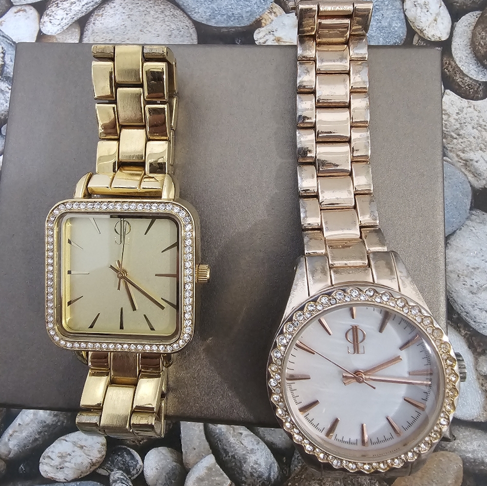 Gold and Rose Gold Watches with Crystal Accents